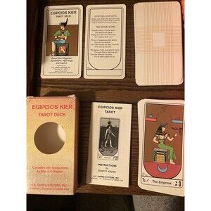 Egipcios Kier Tarot Deck Stuart R. Kaplan Complete 1984 Vintage Egyptian